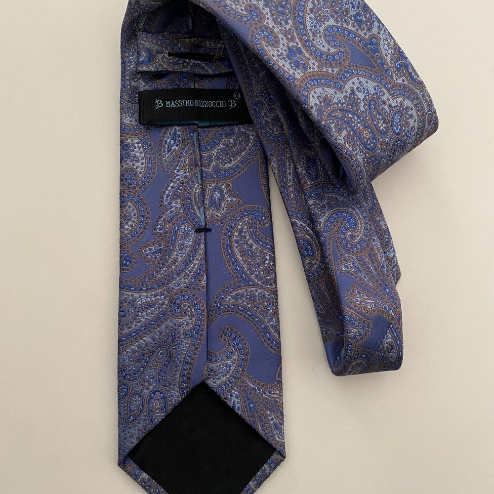 MASSIMO BOZZOCCHI SILK TIE.60X3.5" WIDE.